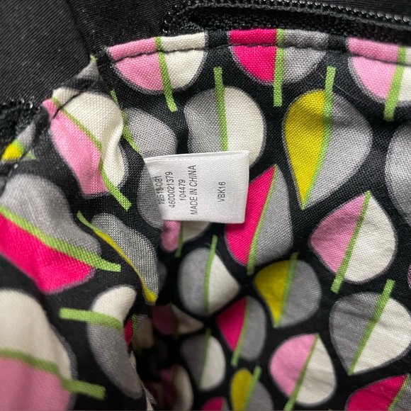 Vera Bradley Black Iconic Glenna Satchel Bag - Picture 15 of 15